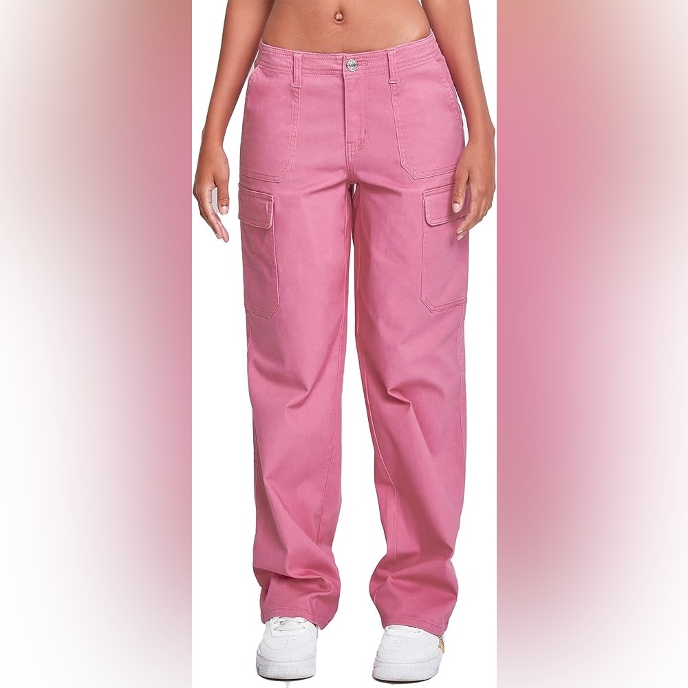 👖 Altar’d State Pink Cotton Cargo Pants – Size XXL